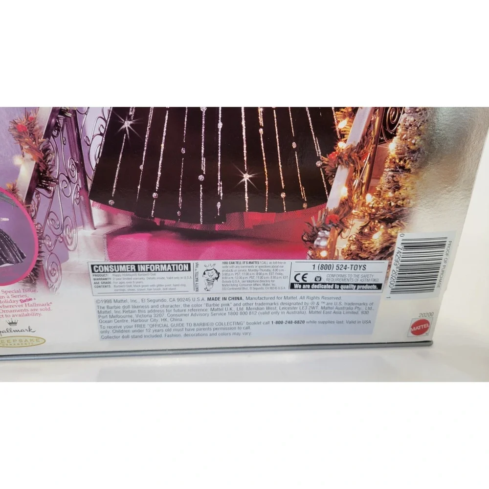 Barbie 1998 Happy Holidays Doll Special Edition Mattel Vintage #20200 New In Box